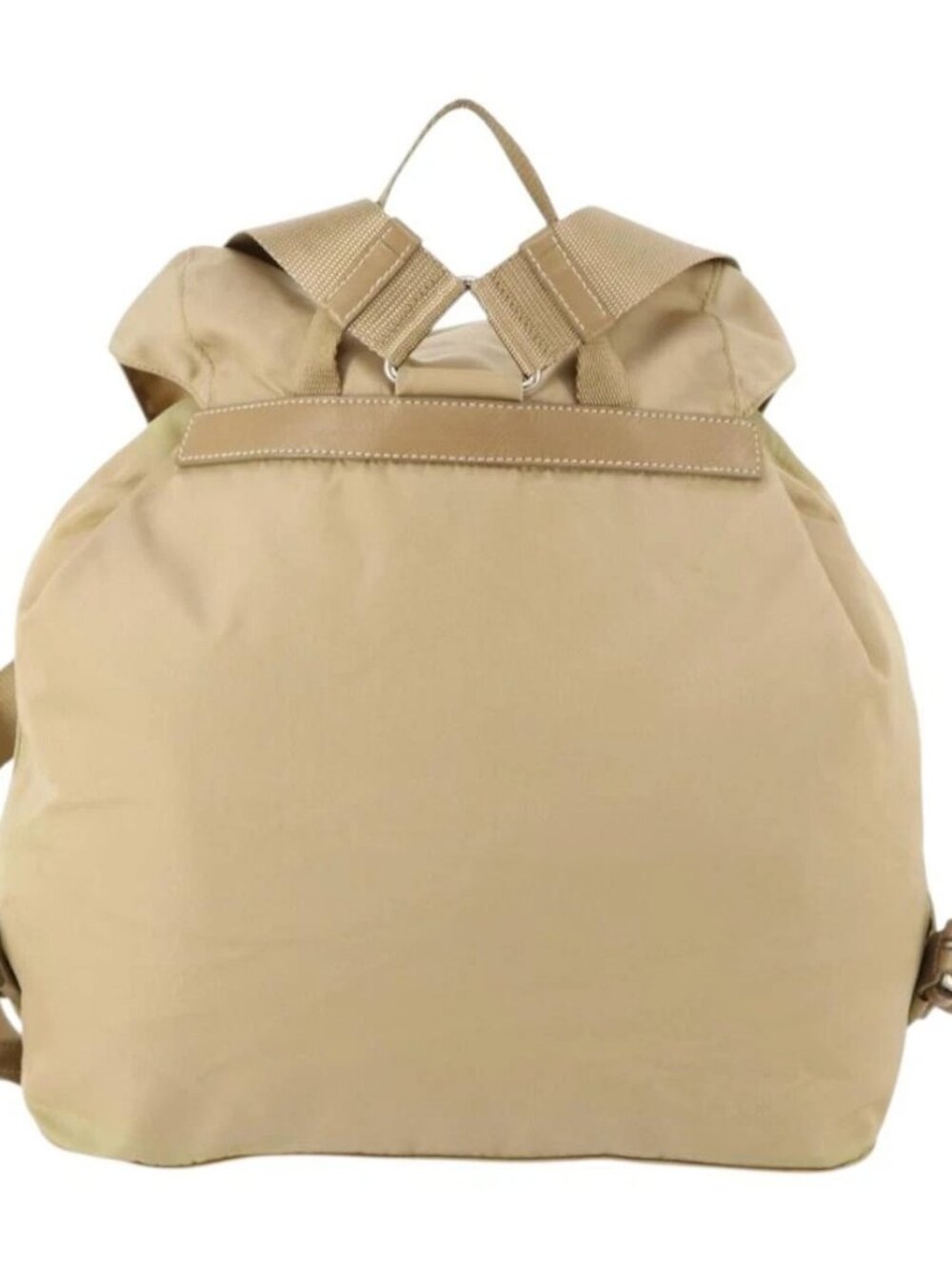 PRADA Backpack Nylon Beige Silver - Picture 2 of 16